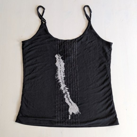 Kenneth Cole New York Black 100% Silk Tank Top - Size Medium - Picture 2 of 4